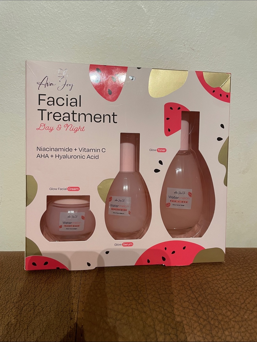 Ava Joy Watermelon Facial Treatment Set - Pink NWT